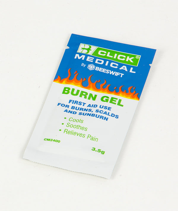 Click Medical EMERGENCY BURN GEL SACHET 3.5G, main product image