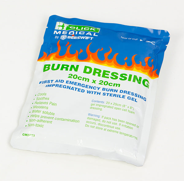 Click Medical EMERGENCY BURN GEL DRESSING 20 X 20CM, main product image
