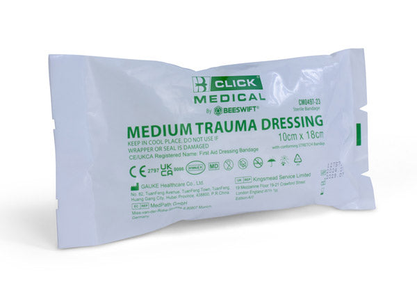 Click Medical TRAUMA DRESSING 10 x 18 - MEDIUM, main product image