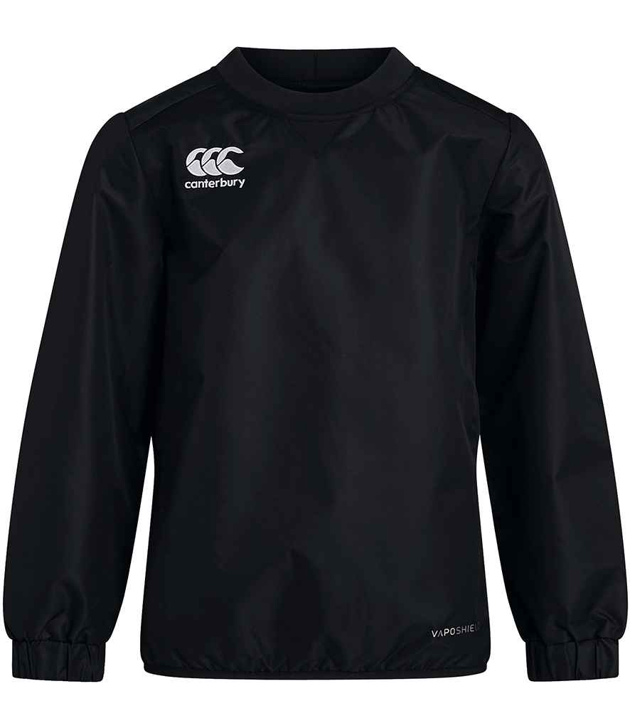 Canterbury Kids Club Contact Top in Black, front view