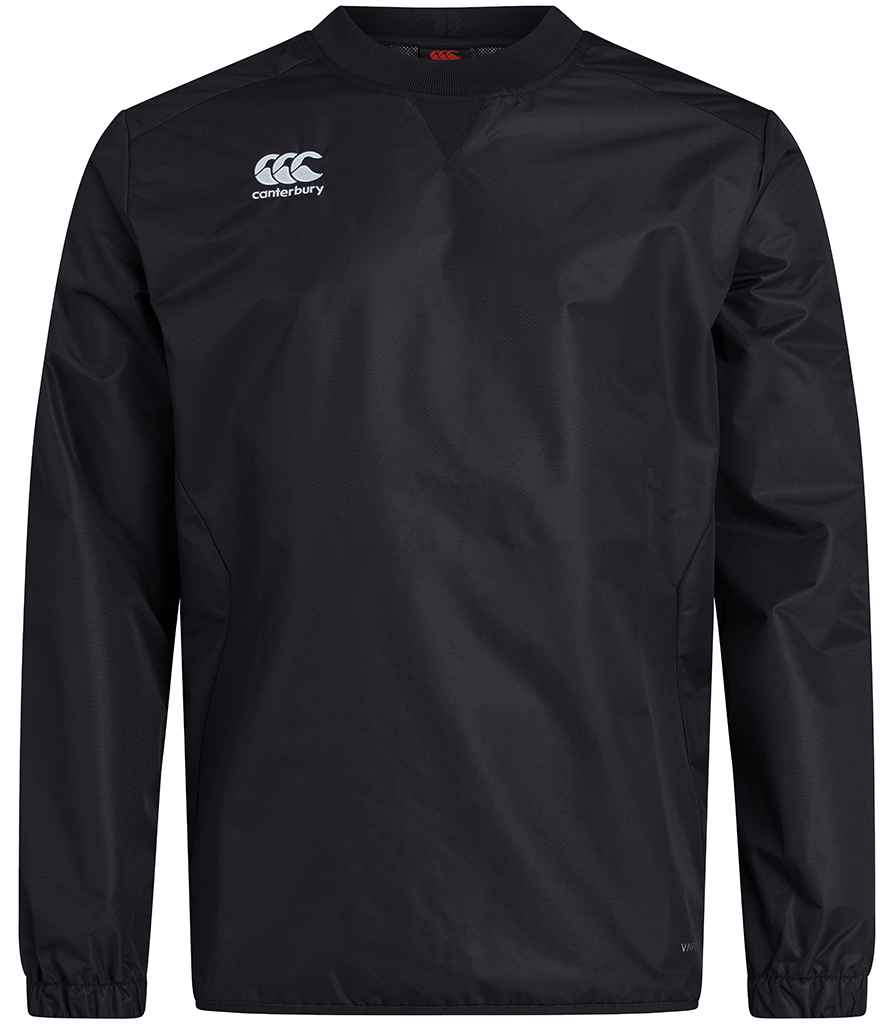 Canterbury Club Contact Top in Black, front view