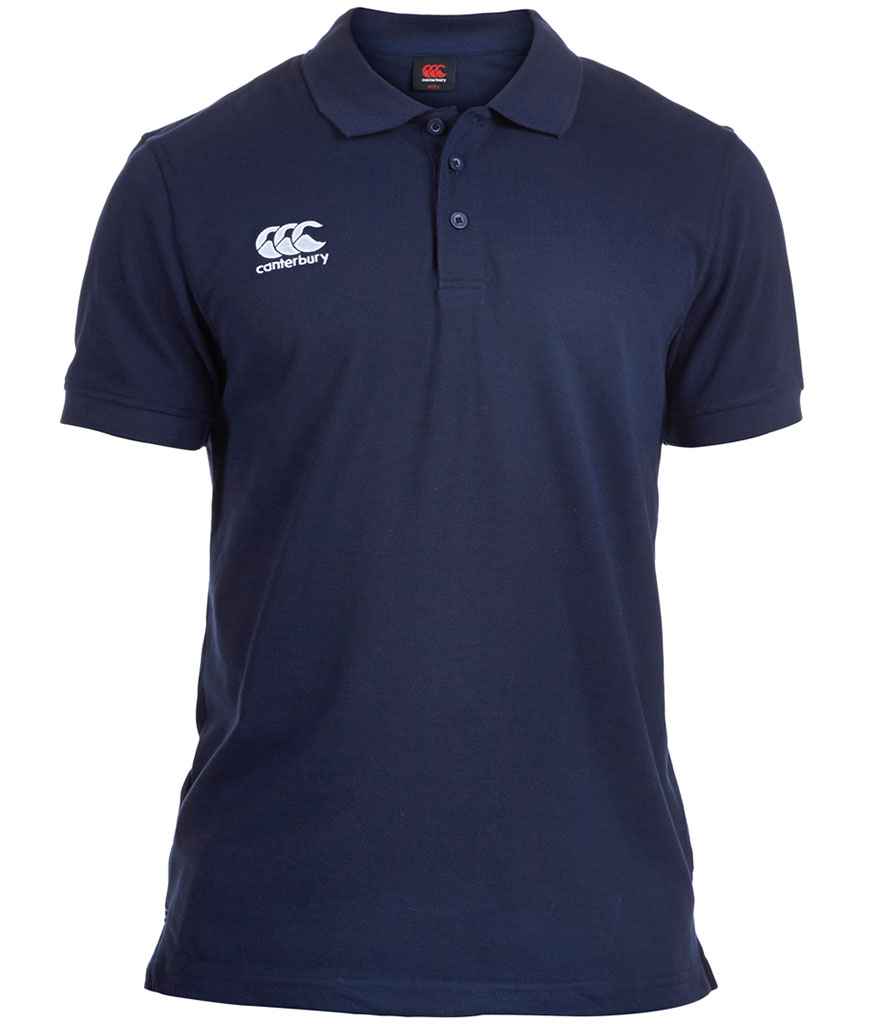 Canterbury Waimak Piqué Polo Shirt in Navy, front view