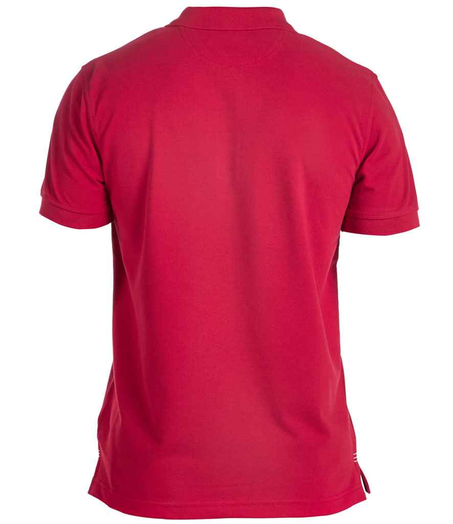 Canterbury Waimak Piqué Polo Shirt in Red, back view