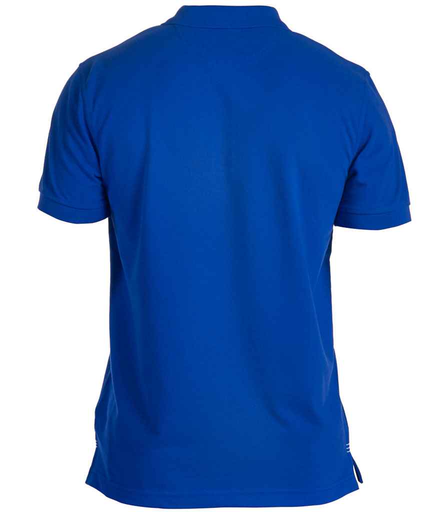 Canterbury Waimak Piqué Polo Shirt in Royal Blue, back view