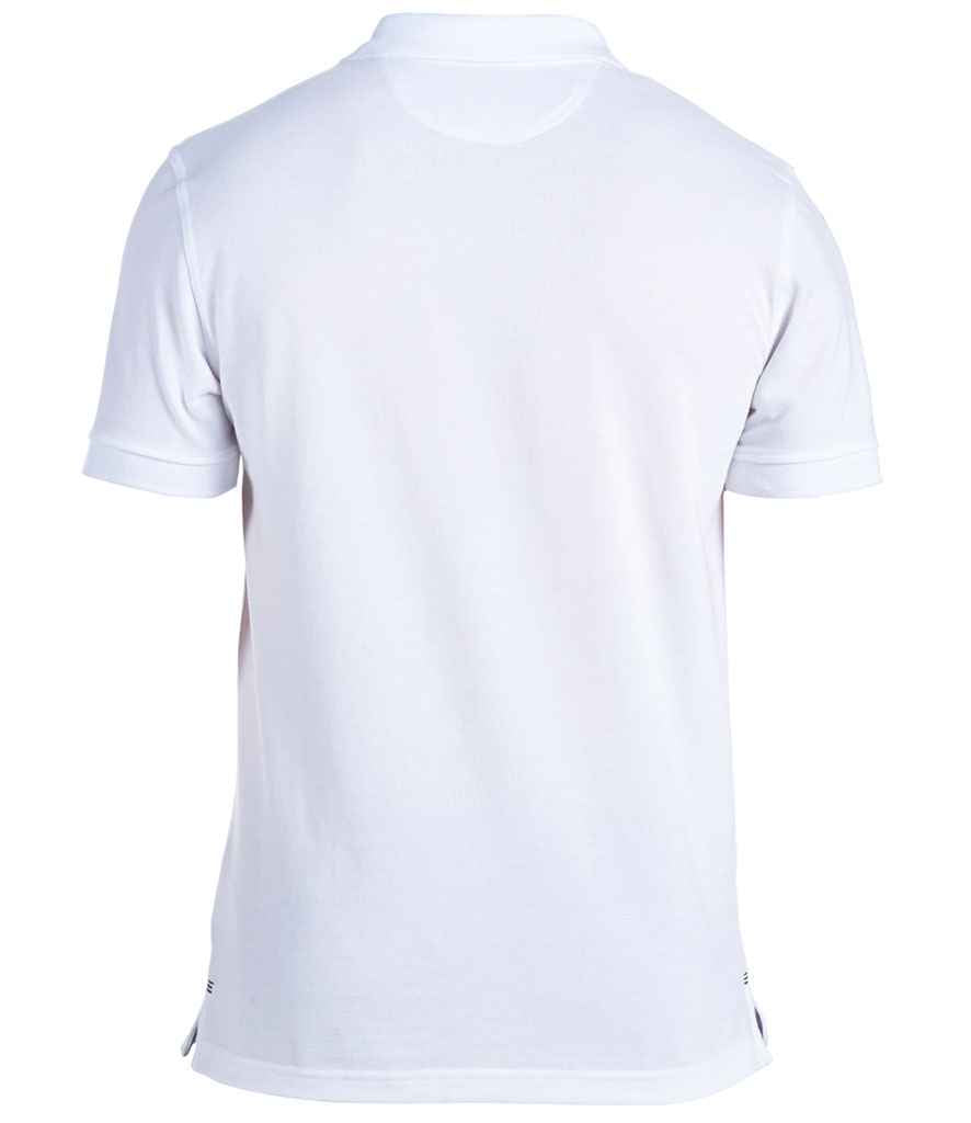 Canterbury Waimak Piqué Polo Shirt in White, back view