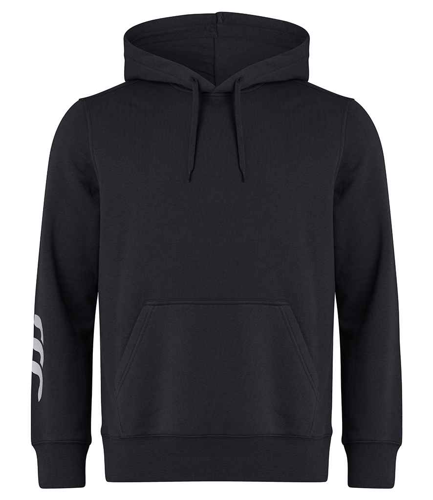 Canterbury Club Hoodie in Black, front view