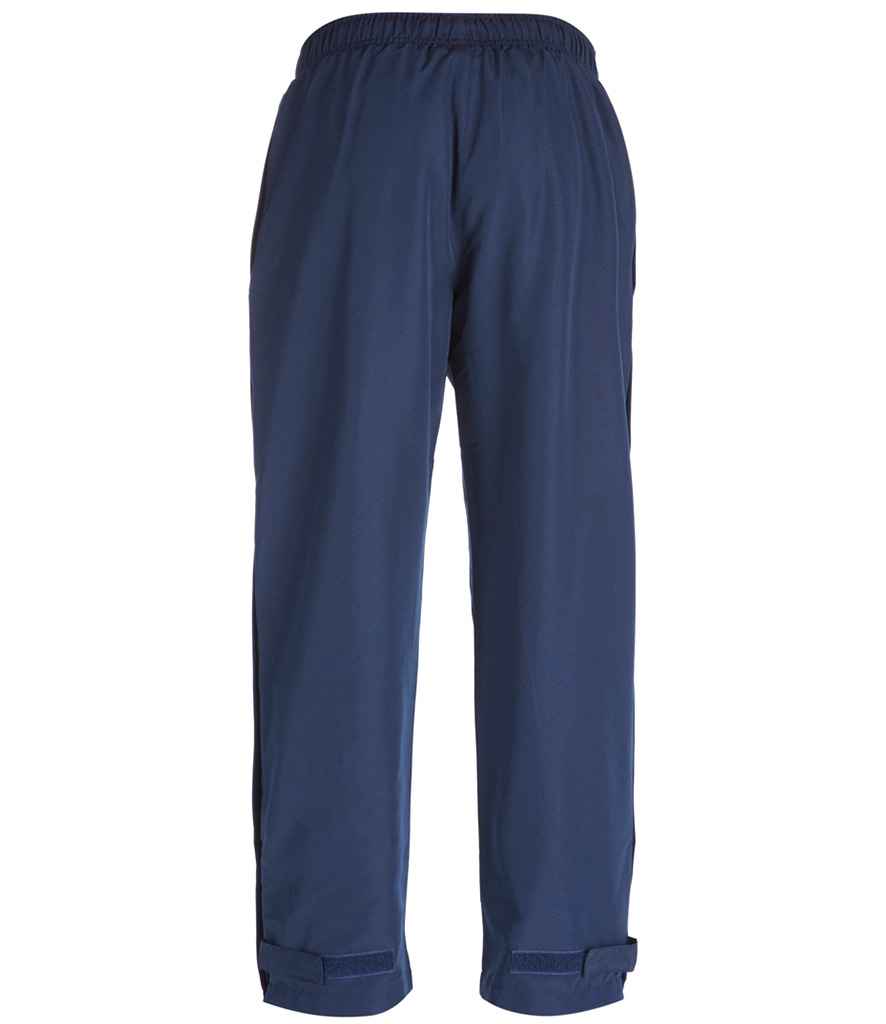 Canterbury Kids Open Hem Stadium Pants in Navy, back view