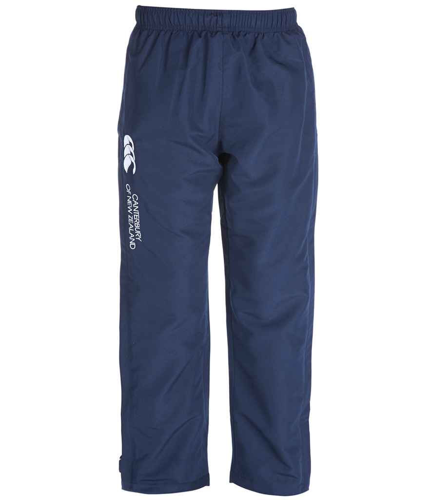 Canterbury Kids Open Hem Stadium Pants in Navy, front view