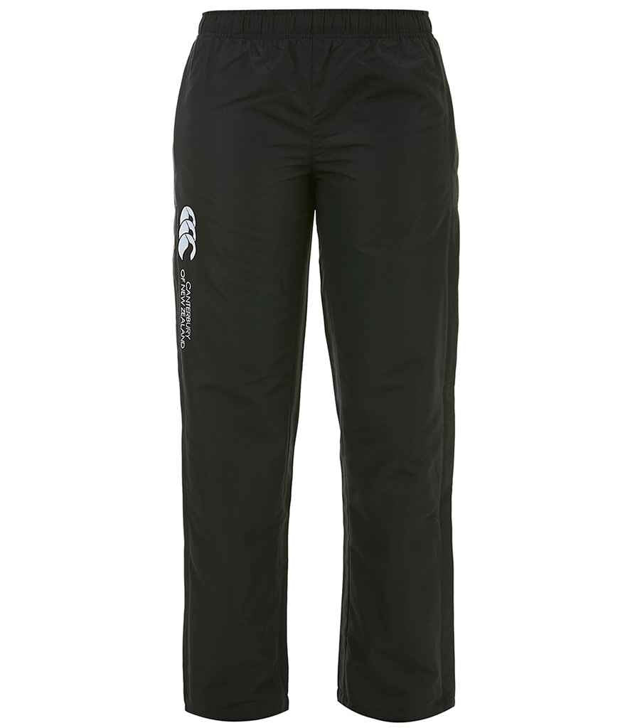 Canterbury Ladies Open Hem Stadium Pants in Black, front view