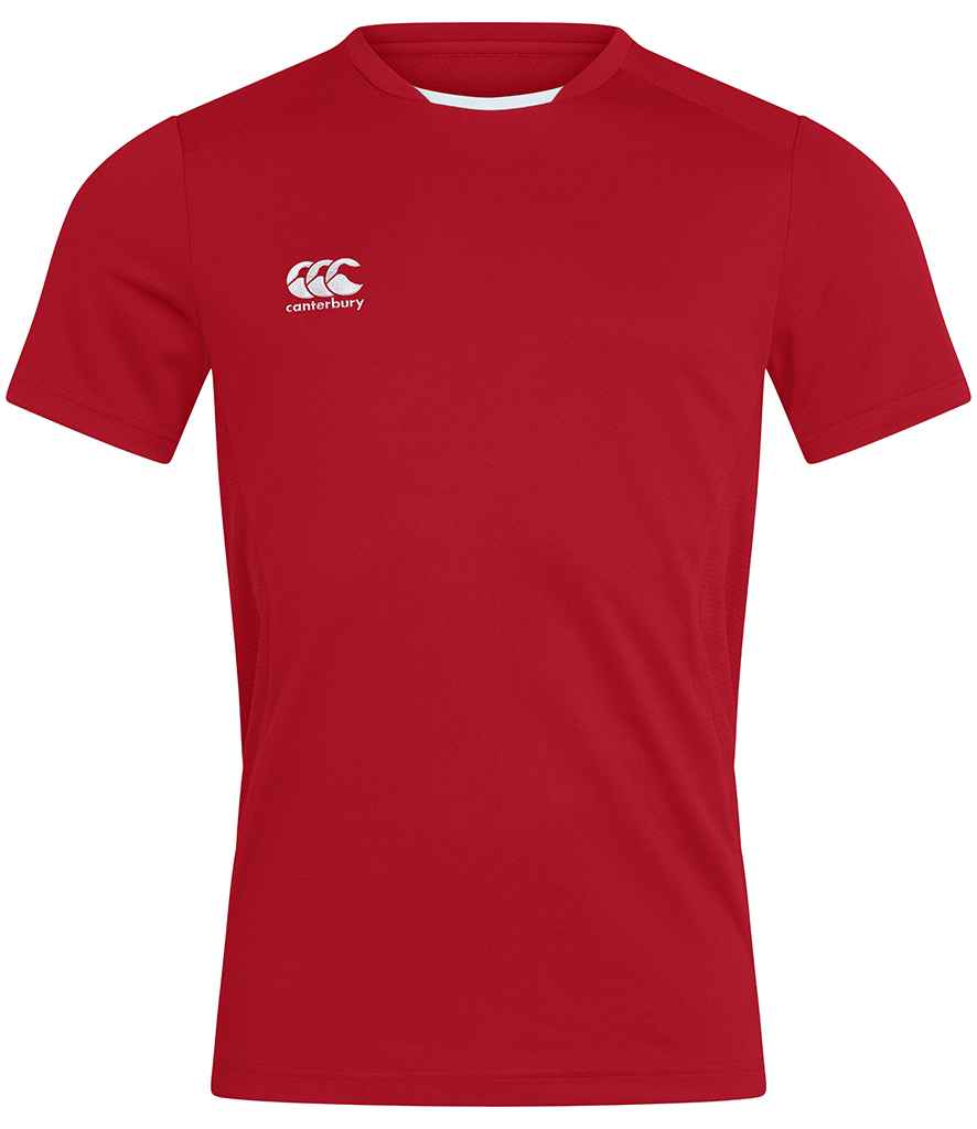 Canterbury Club Dry T-Shirt in Flag Red, front view