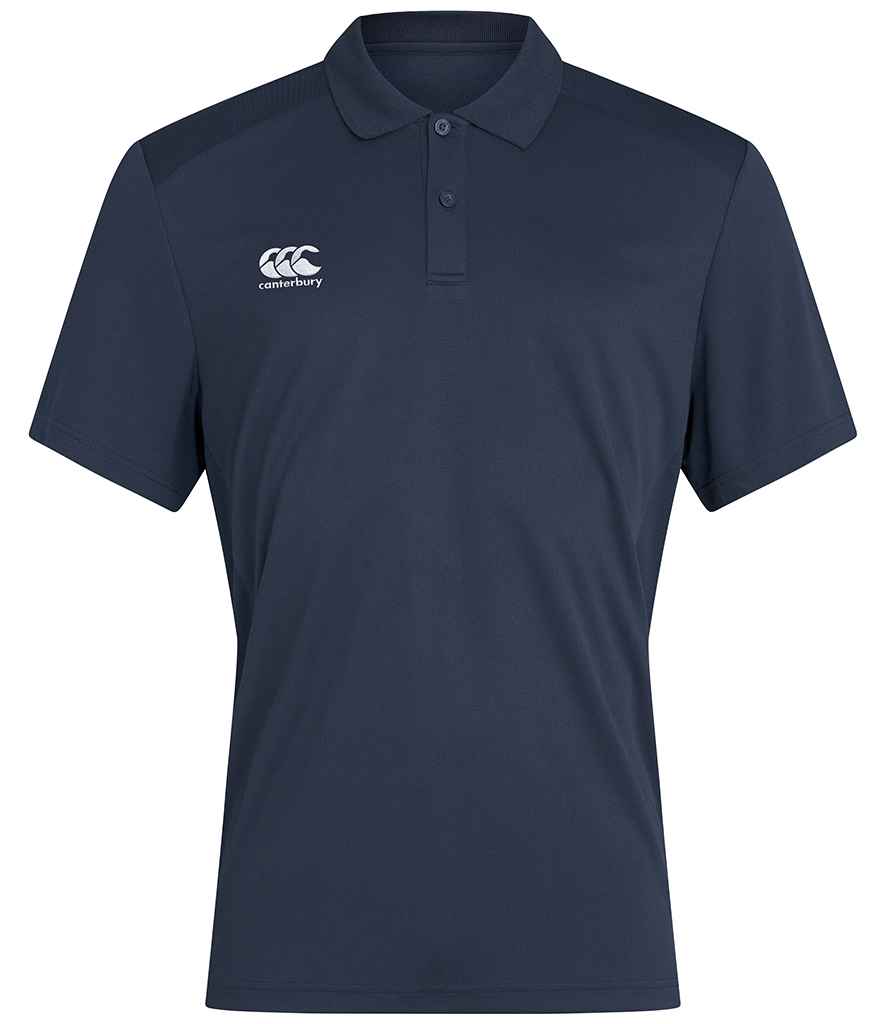 Canterbury Club Dry Polo Shirt in Navy, front view