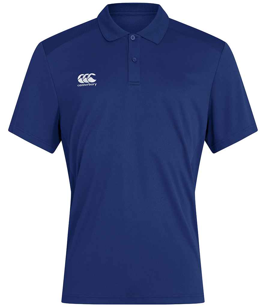 Canterbury Club Dry Polo Shirt in Royal Blue, front view