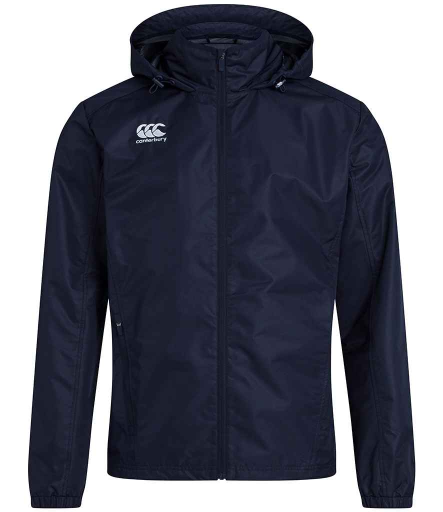 Canterbury Club Rain Jacket in Navy, front view
