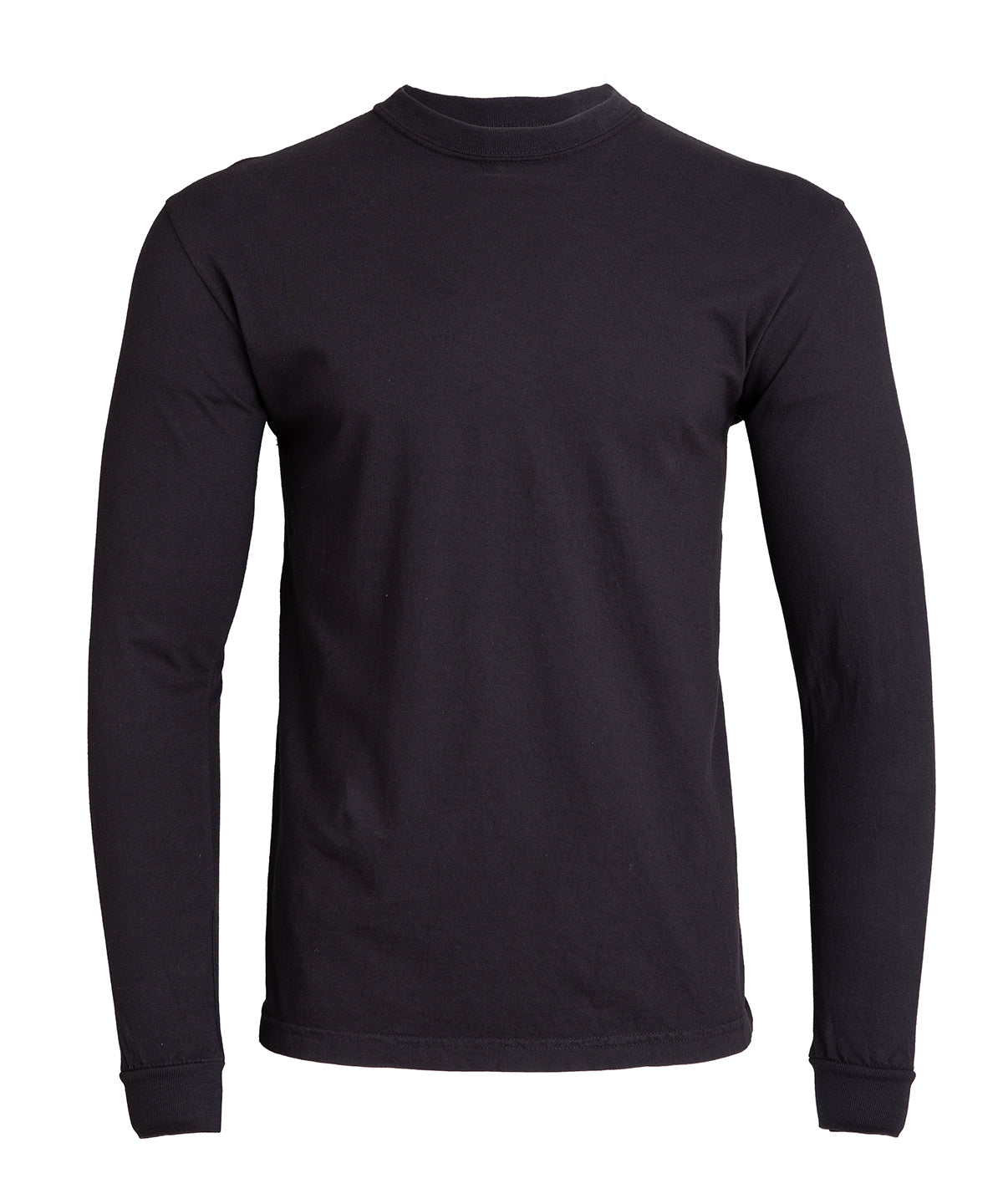 Comfort Colors Long sleeve t-shirt in Black, front view