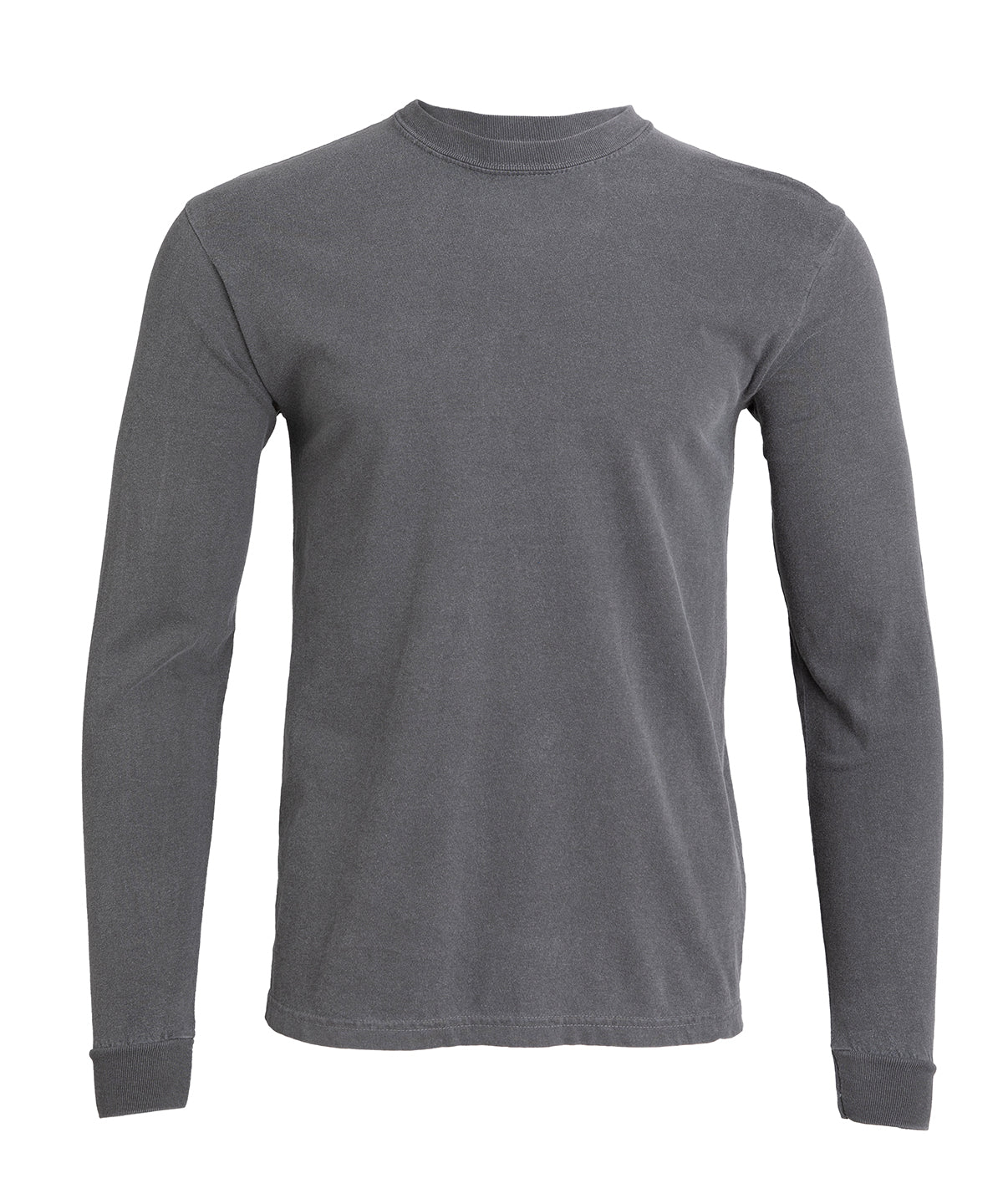 Comfort Colors Long sleeve t-shirt in Pepper, front view