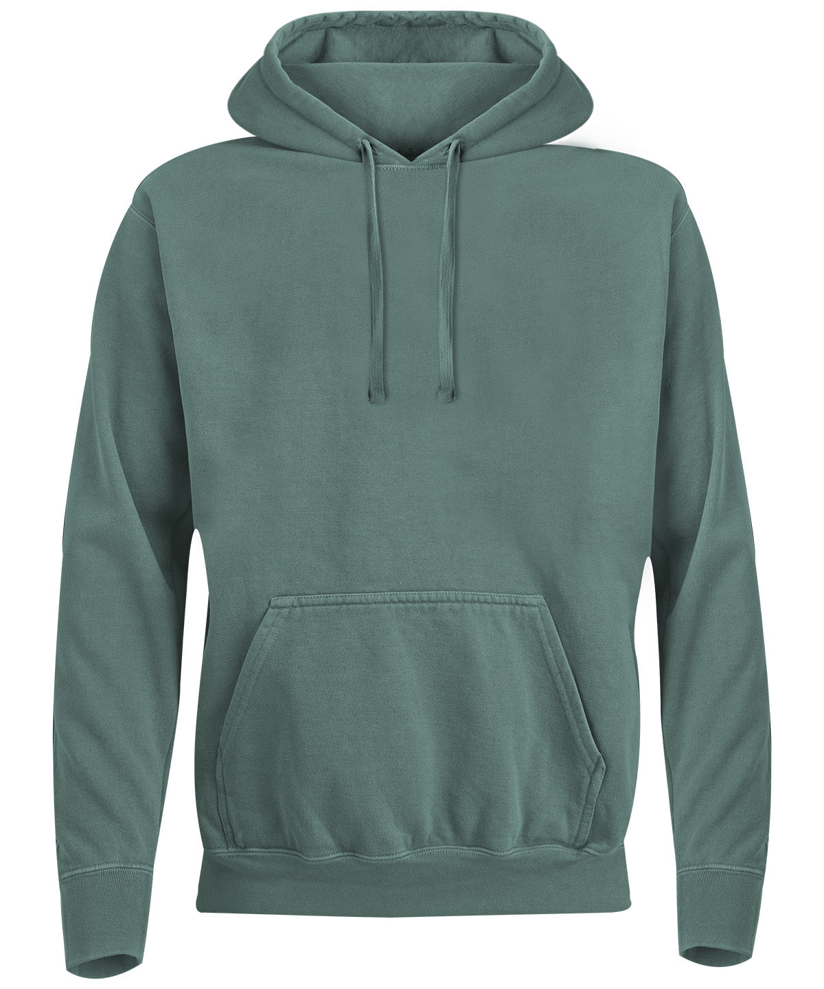 Comfort Colors Hooded sweatshirt in Light Green, front view