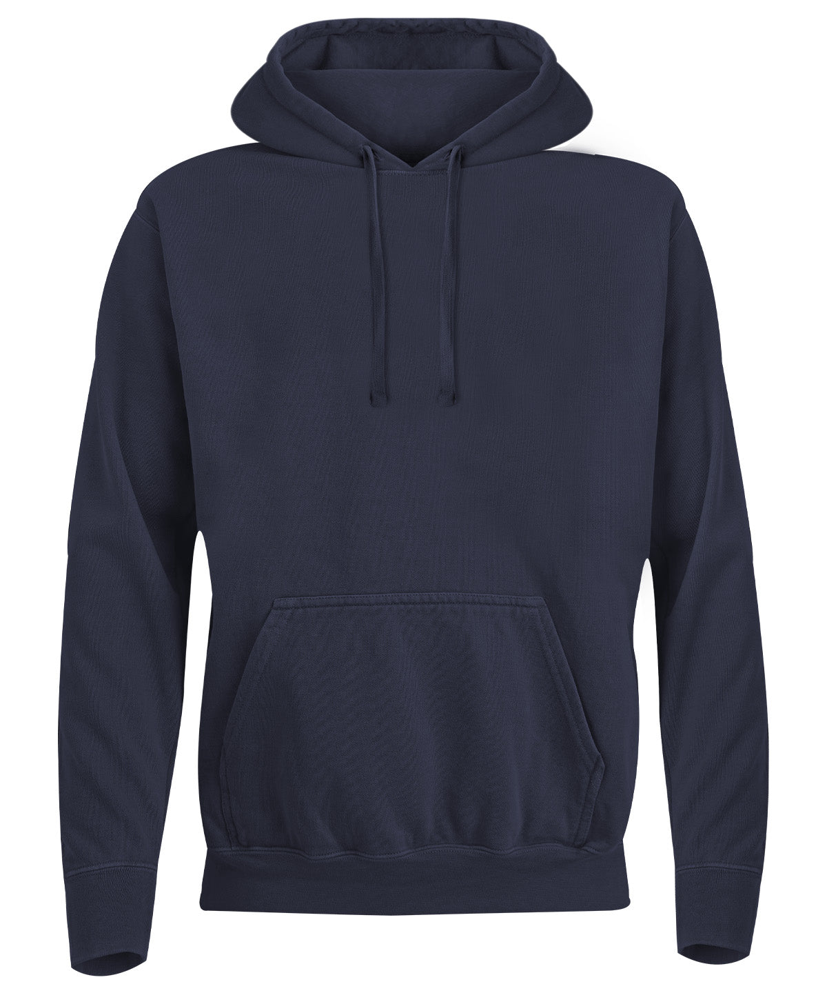 Comfort Colors Hooded sweatshirt in True Navy, front view