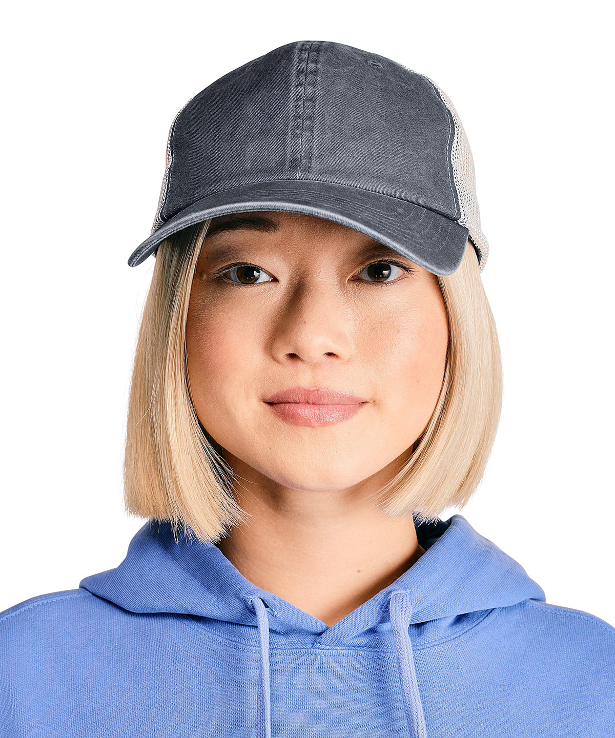 Comfort Colors Sunwashed trucker cap, lifestyle photo