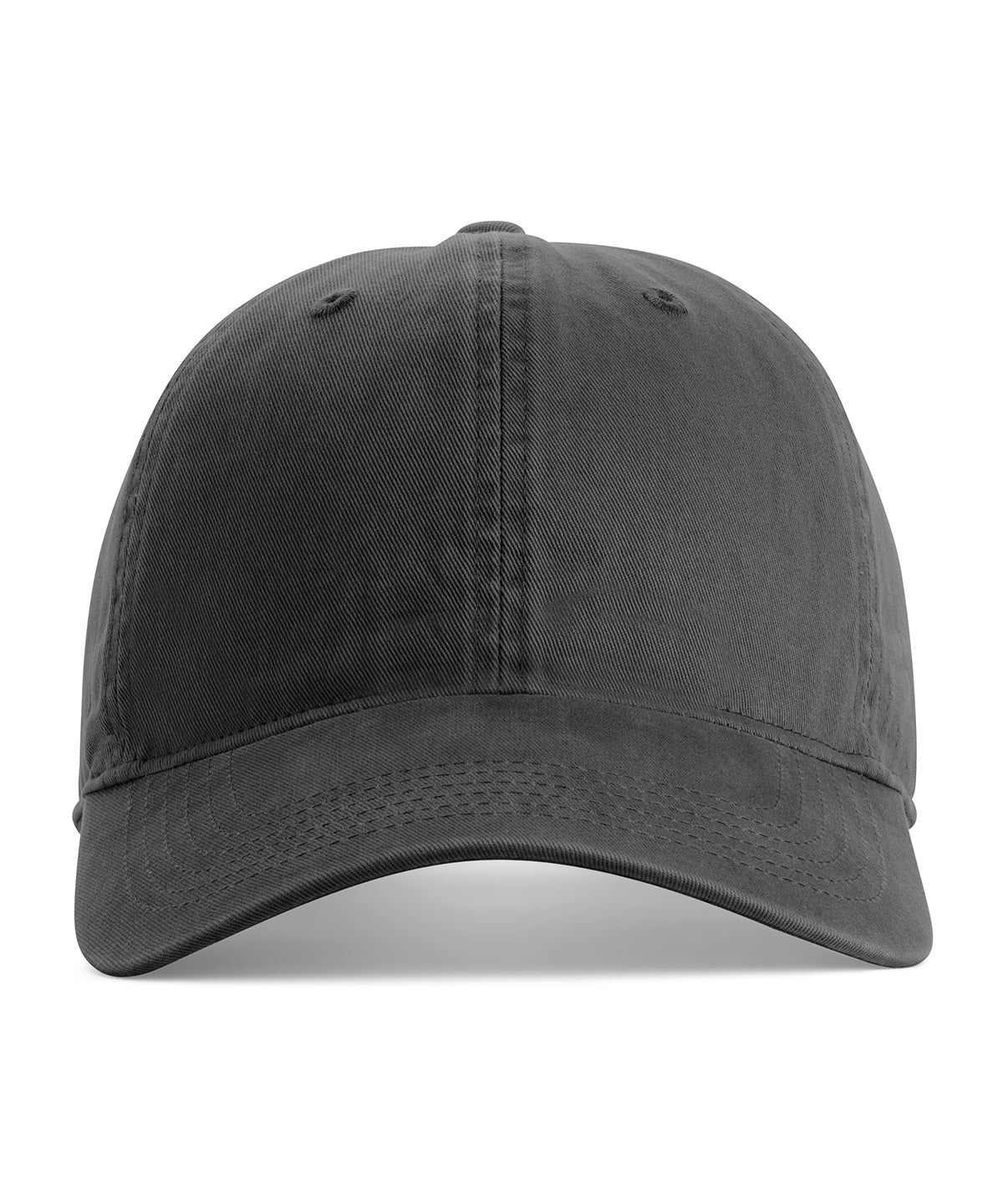 Comfort Colors Sunwashed cap in Black, front view