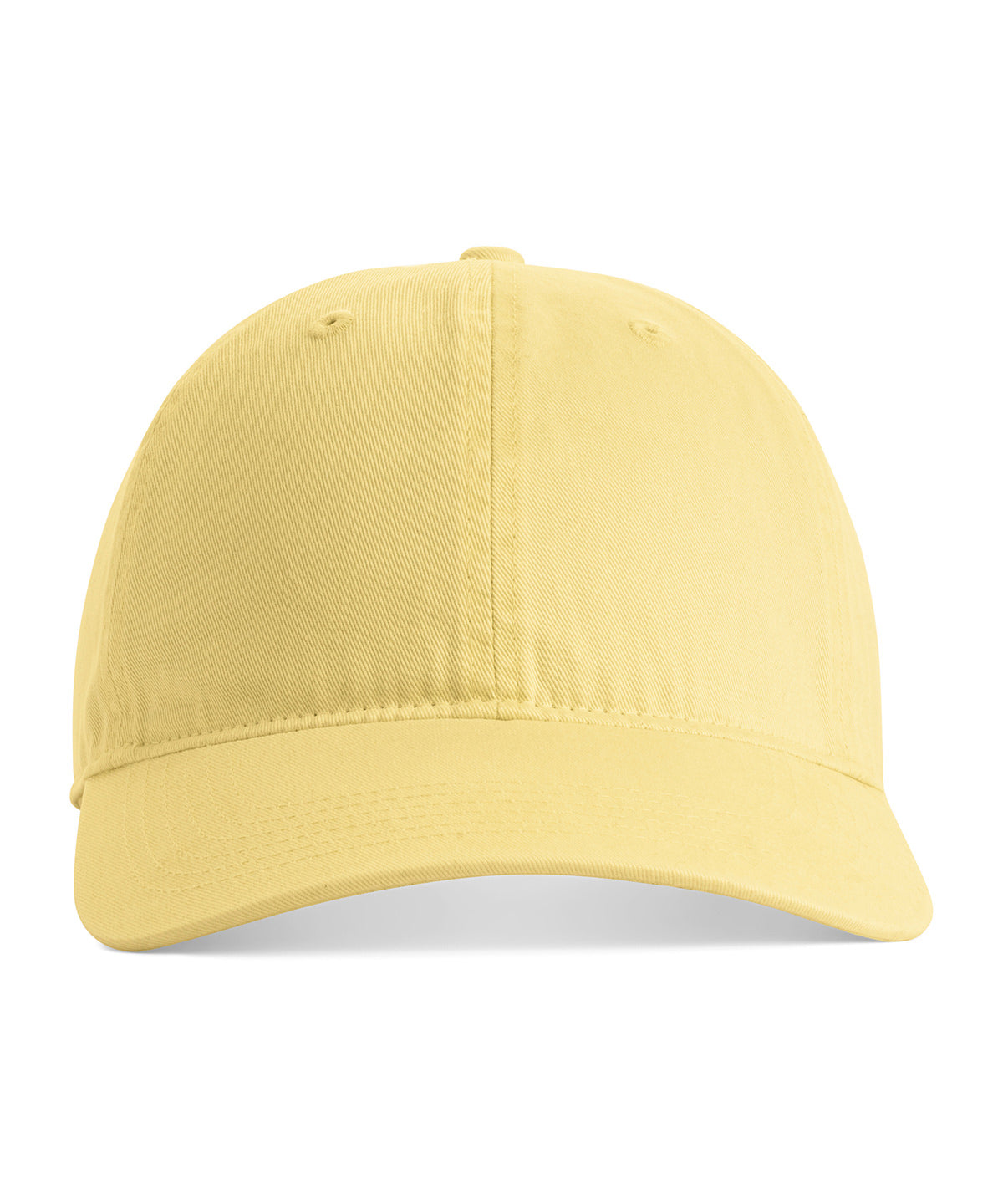Comfort Colors Sunwashed cap in Butter, front view