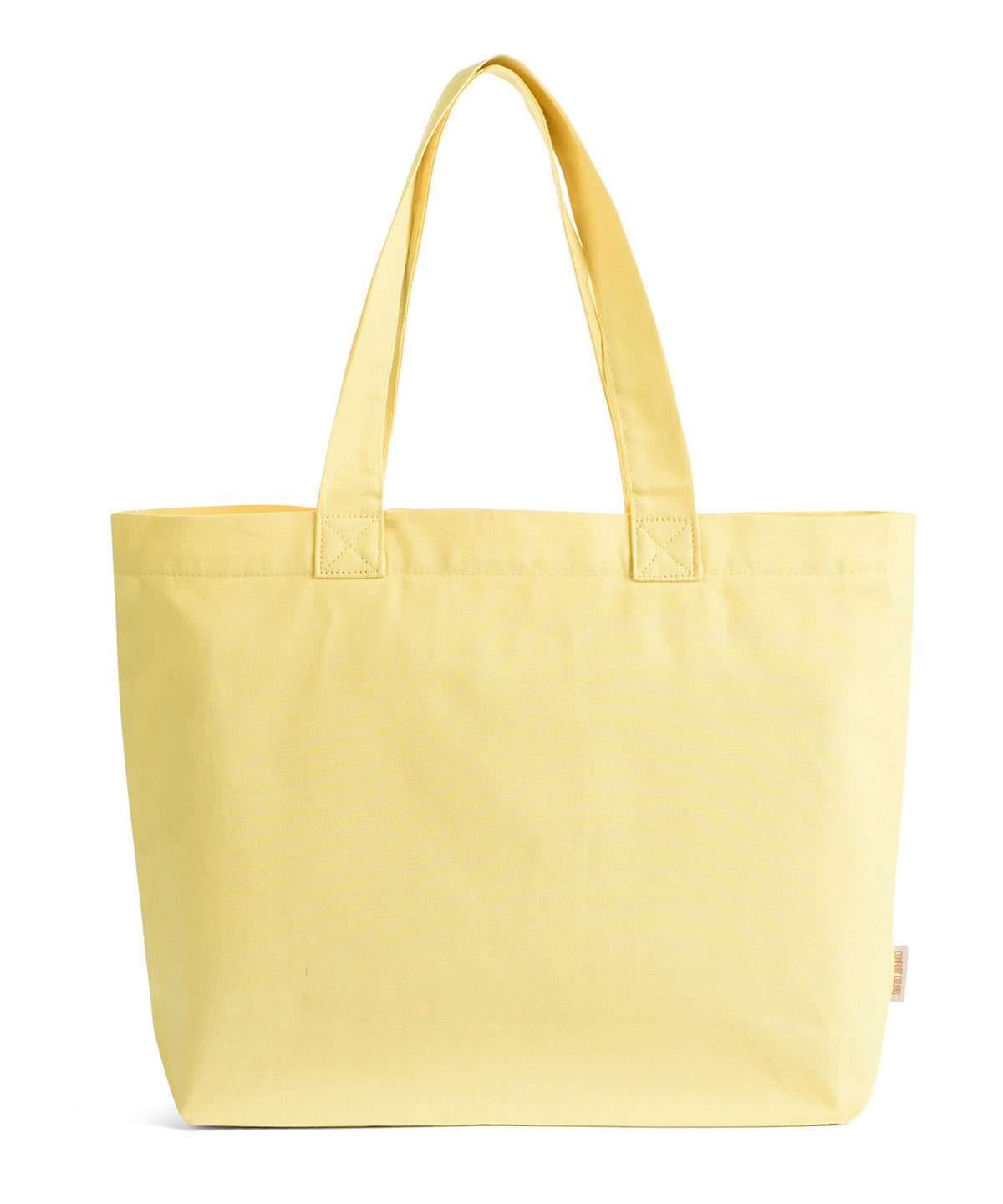 Comfort Colors Cotton canvas tote in Butter, front view