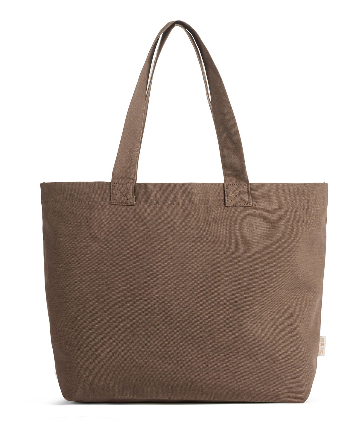 Comfort Colors Cotton canvas tote in Espresso, front view