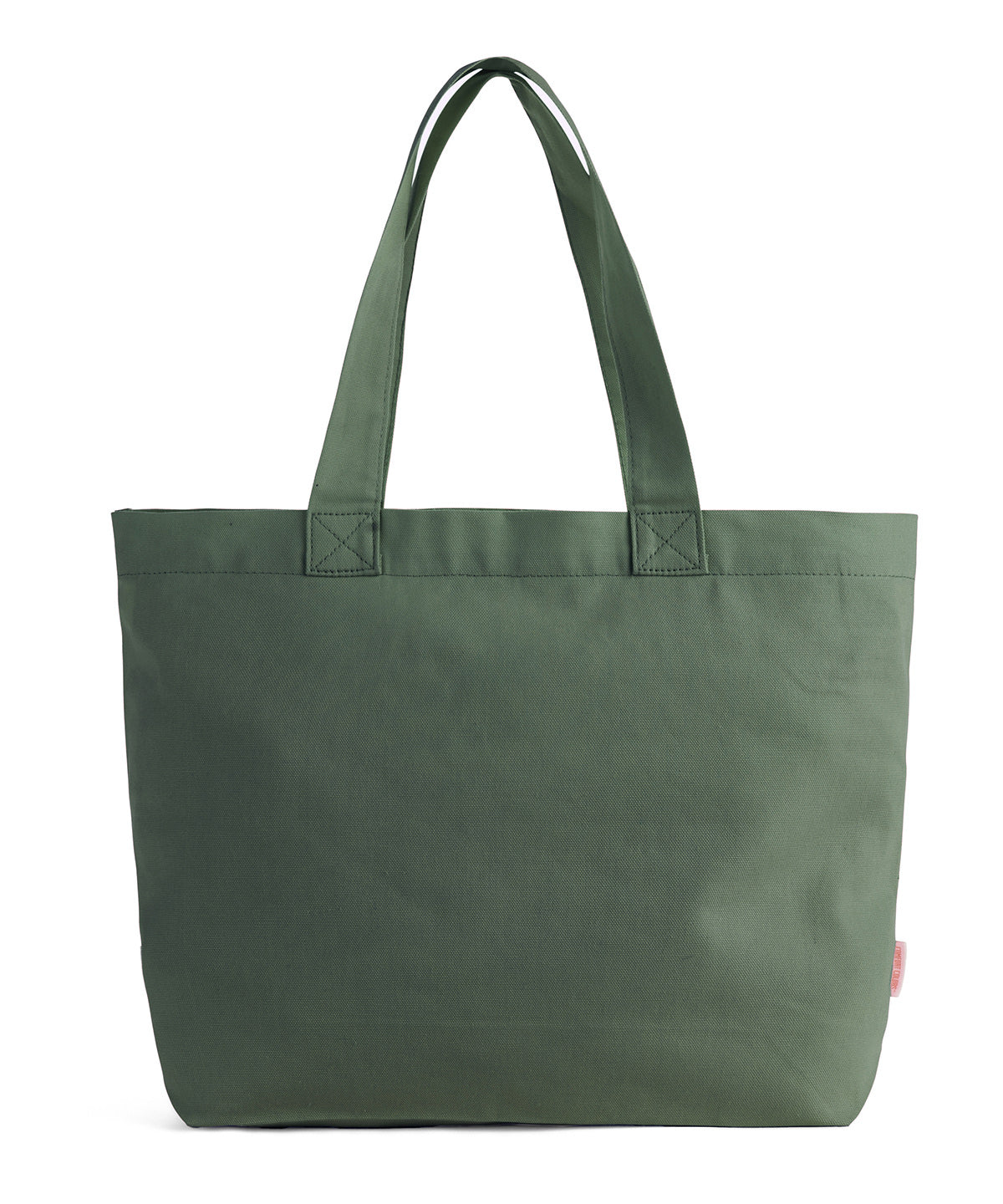 Comfort Colors Cotton canvas tote in Moss, front view
