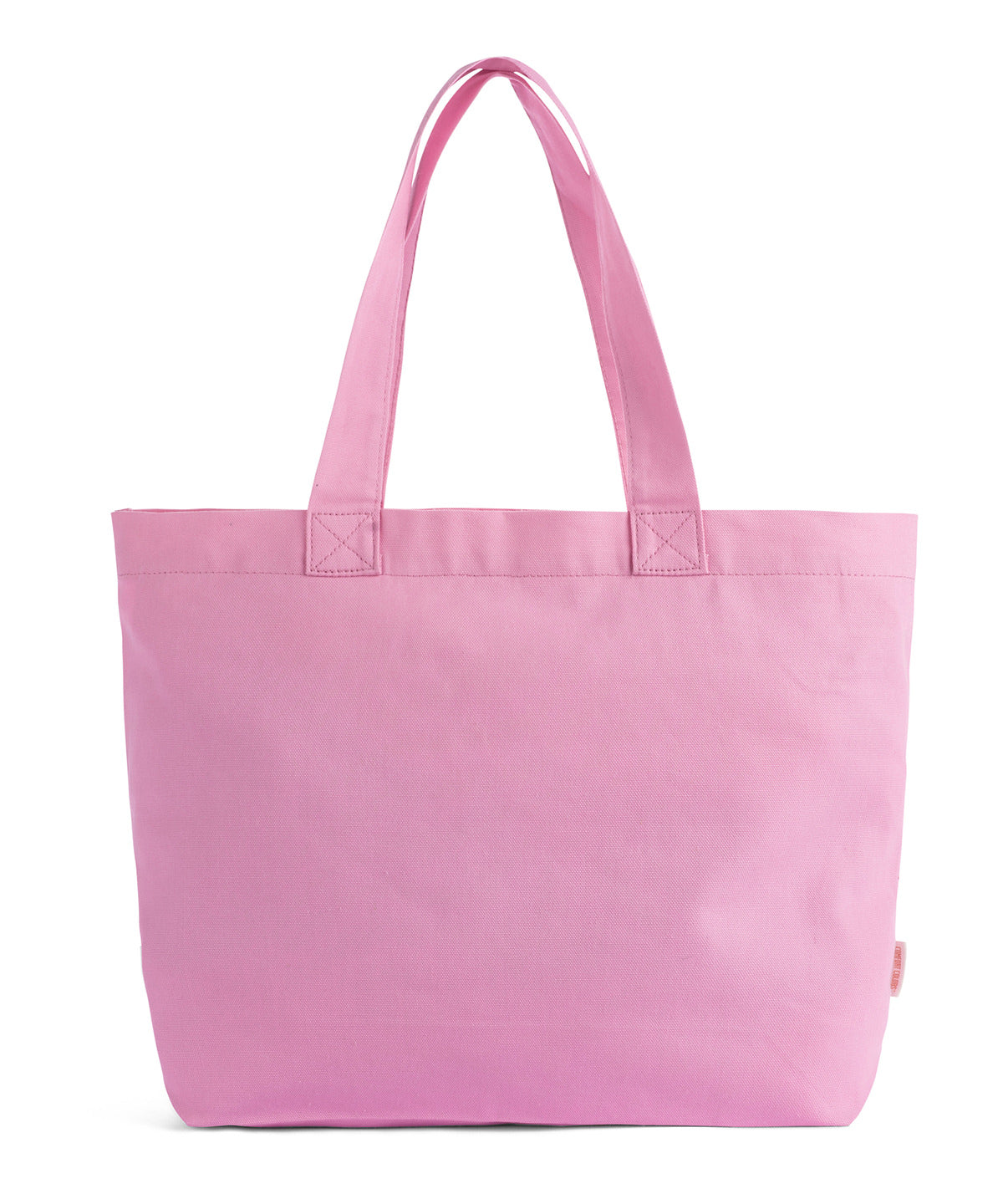 Comfort Colors Cotton canvas tote in Rose Quartz, front view