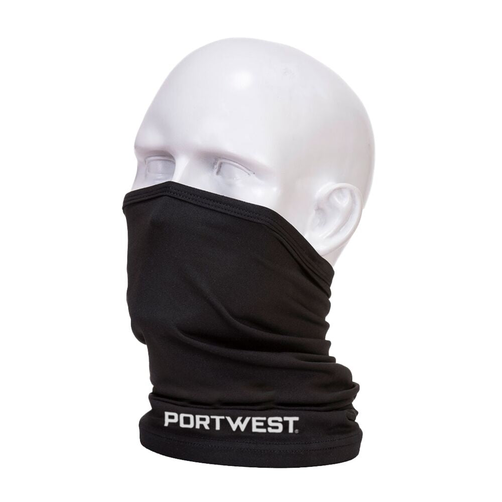 Portwest Cooling Multiway Scarf in Black, main product image