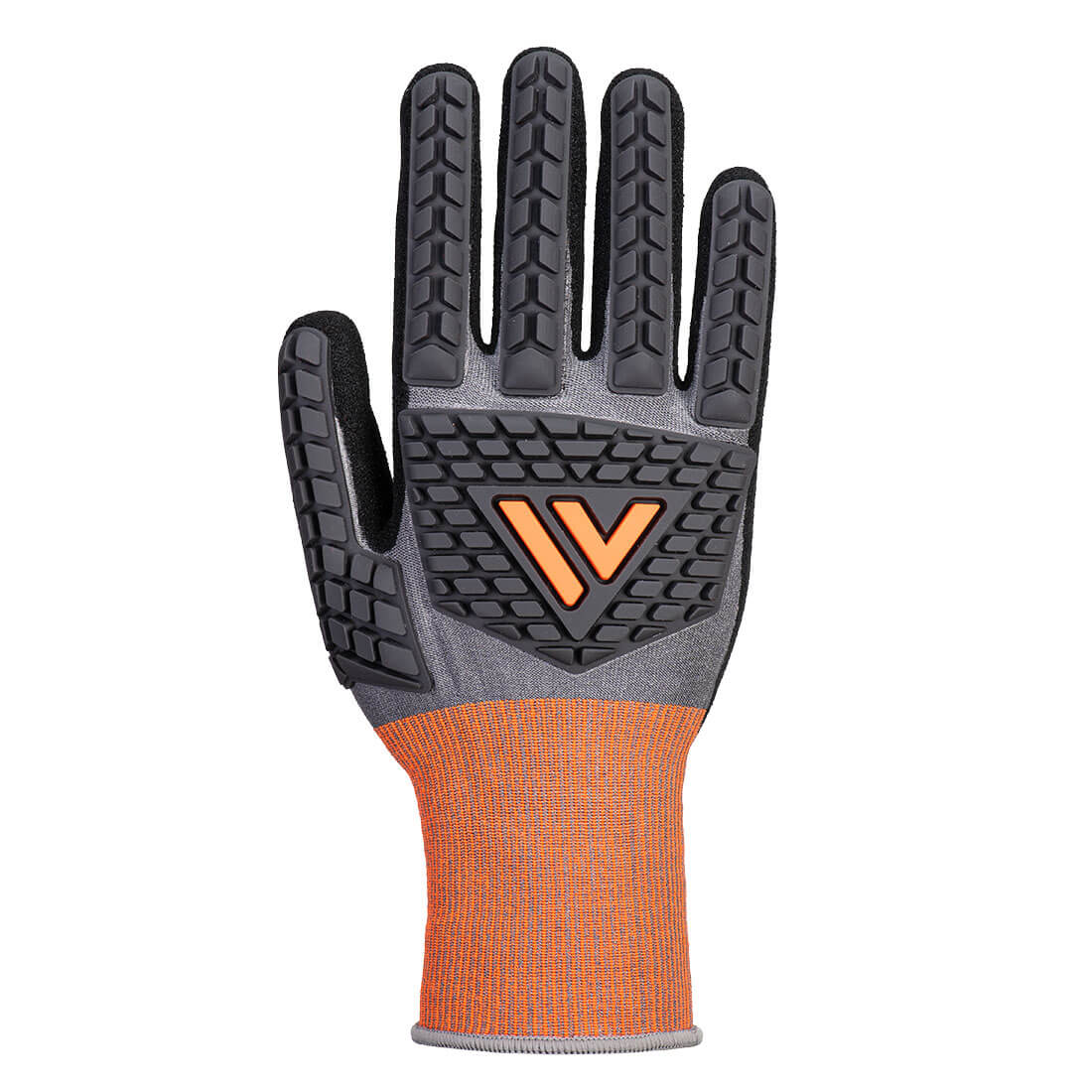 Portwest CT Impact D18 Nitrile Sandy Glove in Grey/Black, main product image
