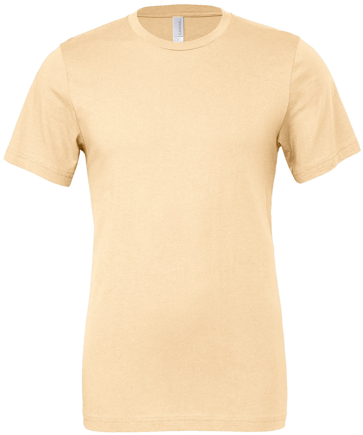 Bella Canvas Unisex Jersey crew neck t-shirt in Natural, front view