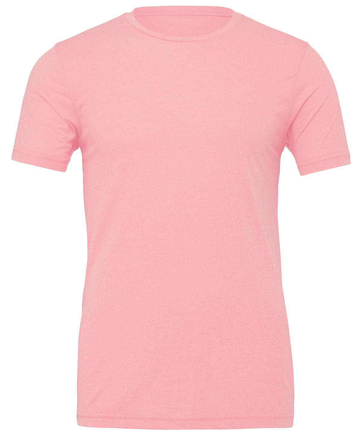 Bella Canvas Unisex Jersey crew neck t-shirt in Pink, front view