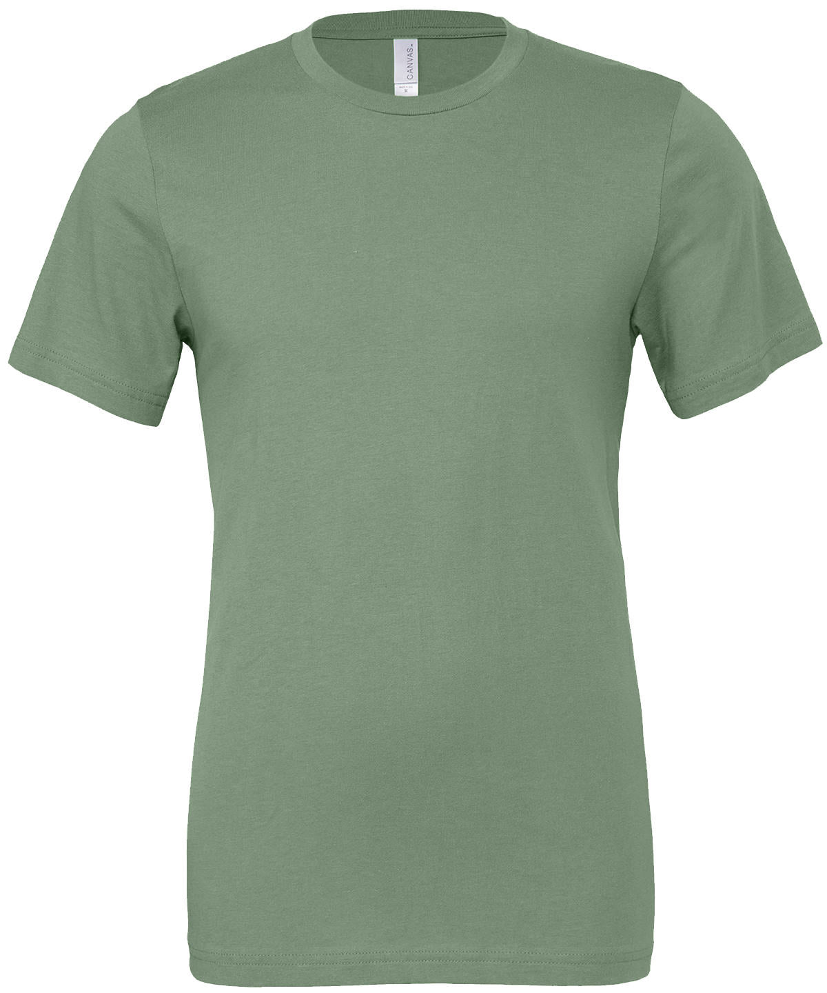 Bella Canvas Unisex Jersey crew neck t-shirt in Sage, front view