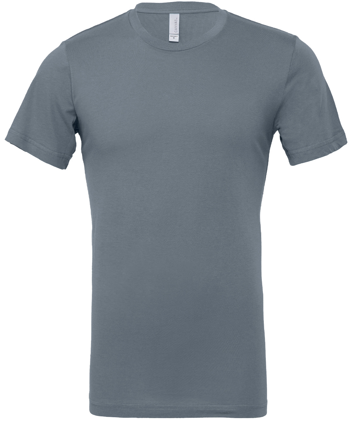 Bella Canvas Unisex Jersey crew neck t-shirt in Steel Blue, front view