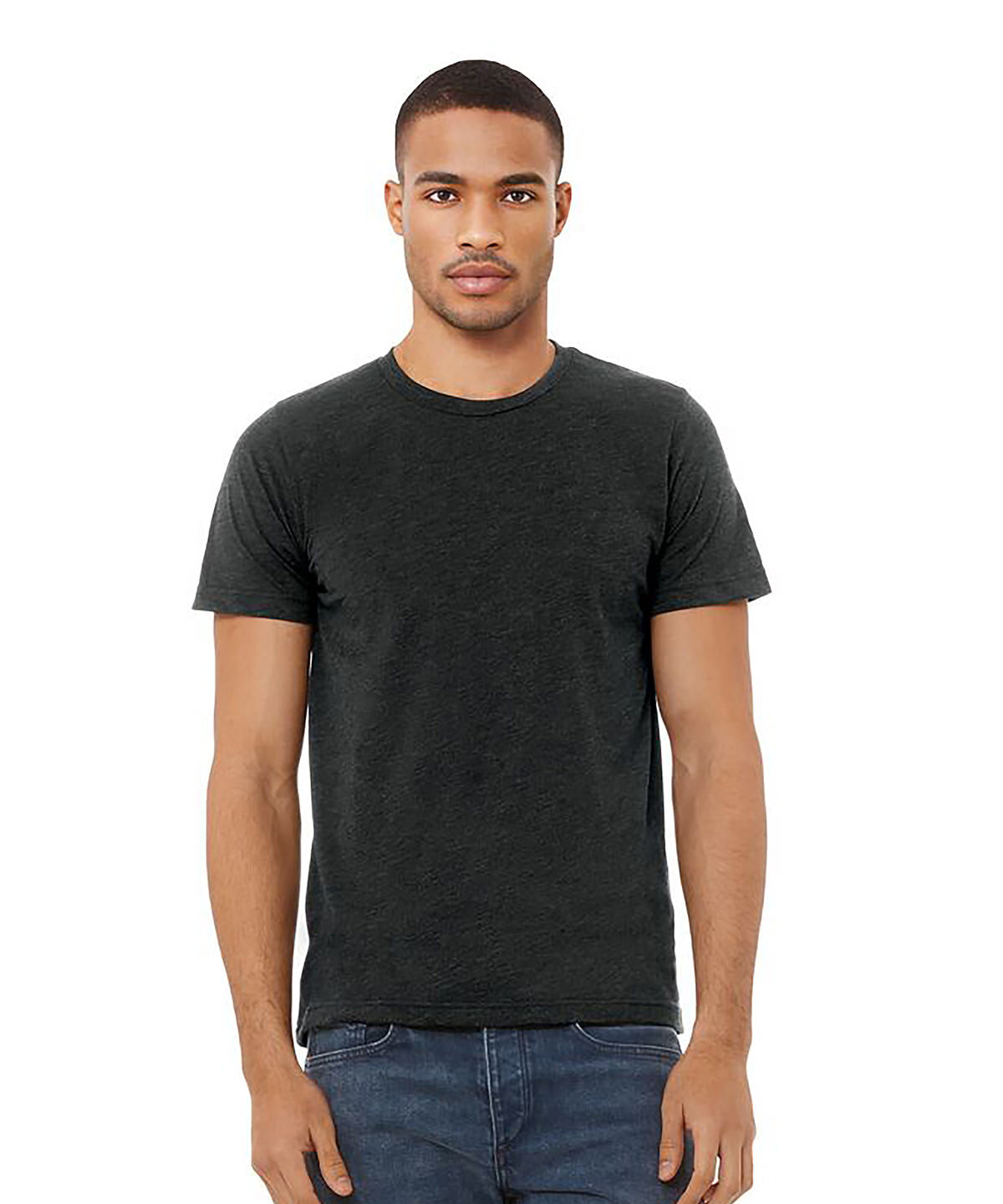 Bella Canvas Unisex triblend crew neck t-shirt, lifestyle photo