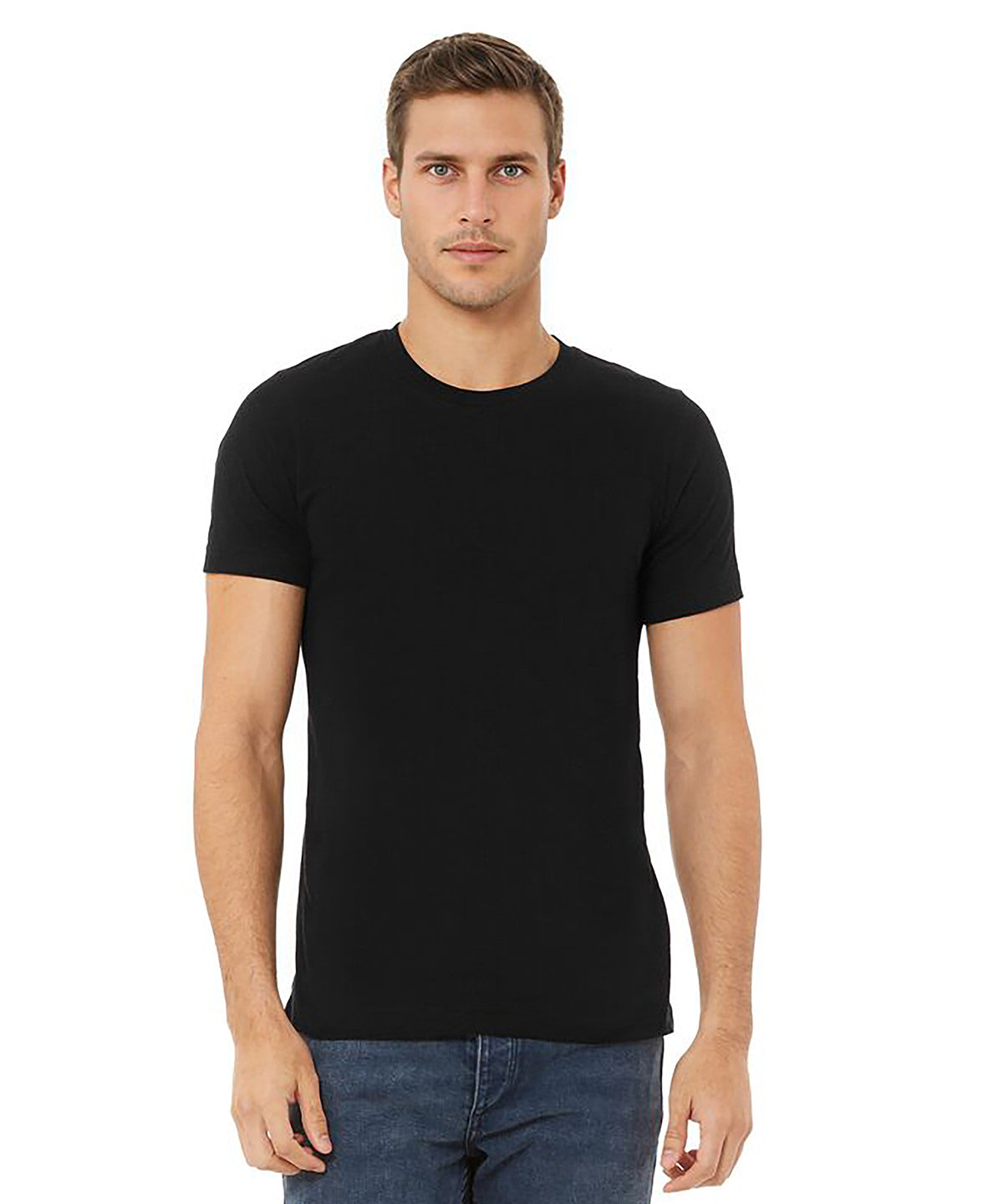 Bella Canvas Unisex heather CVC short sleeve t-shirt, lifestyle photo