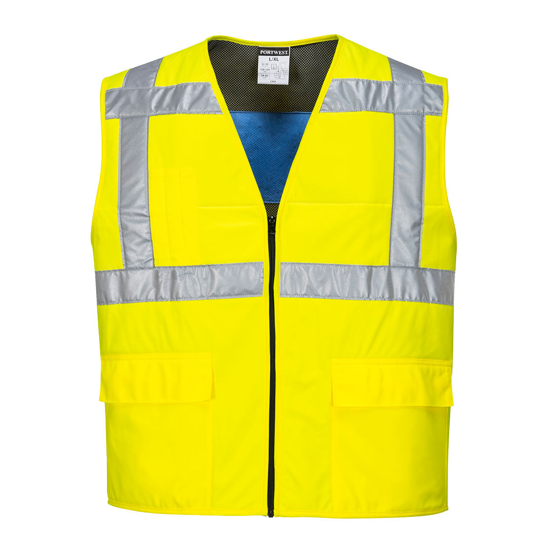 Portwest Hi-Vis Cooling Vest in Yellow, image 2