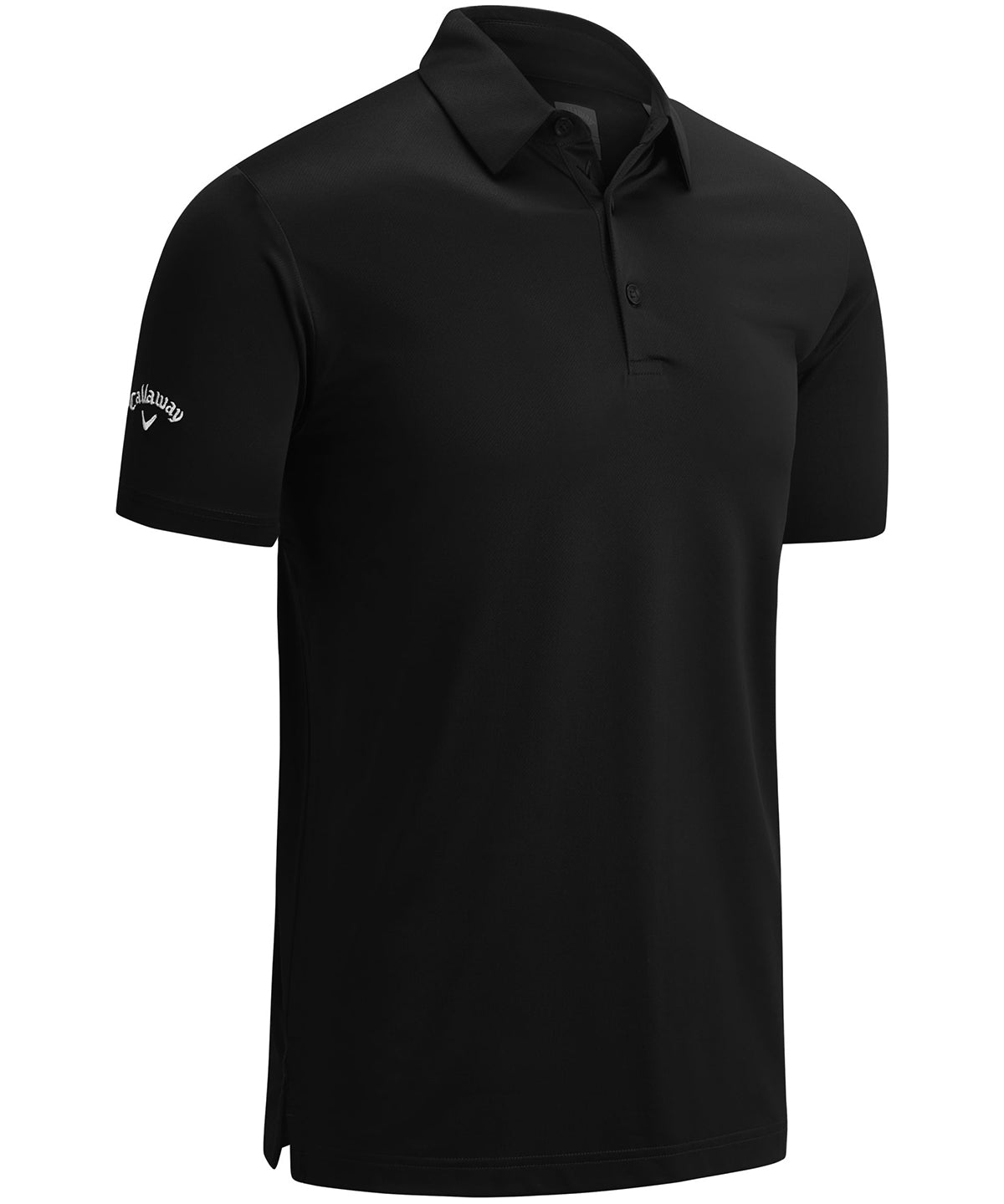 Callaway Swing Tech solid polo in Caviar, front view