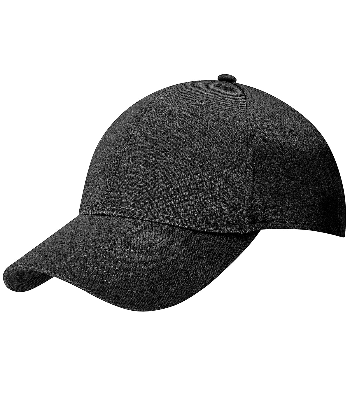 Callaway Front crested cap in Black, front view