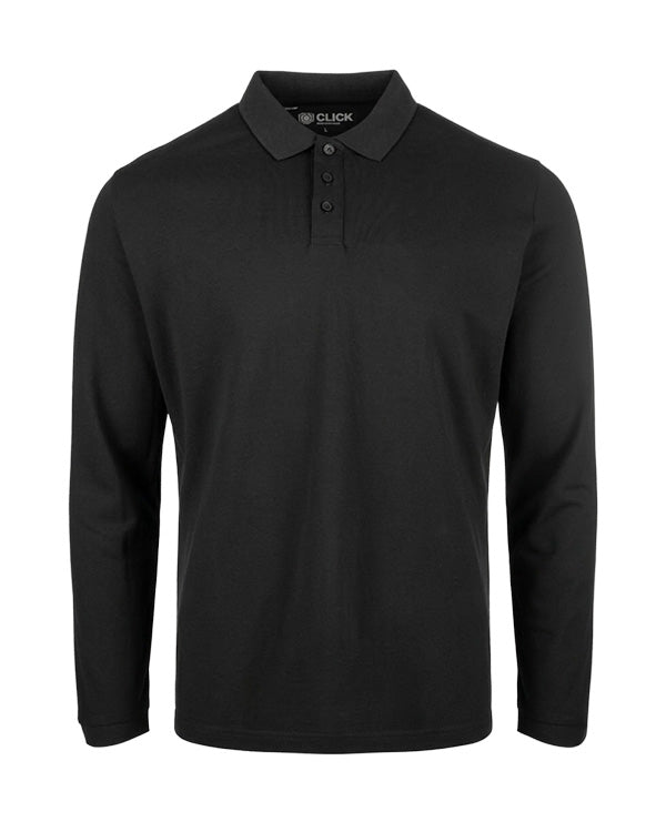 Click BEESWIFT WORKWEAR UNISEX LONG SLEEVE POLO SHIRT, main product image