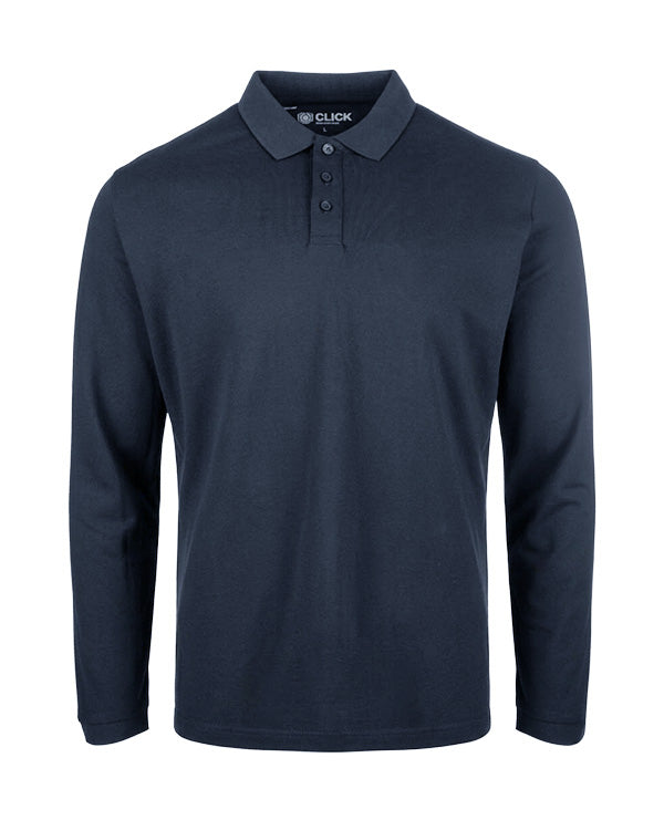Click BEESWIFT WORKWEAR UNISEX LONG SLEEVE POLO SHIRT, main product image