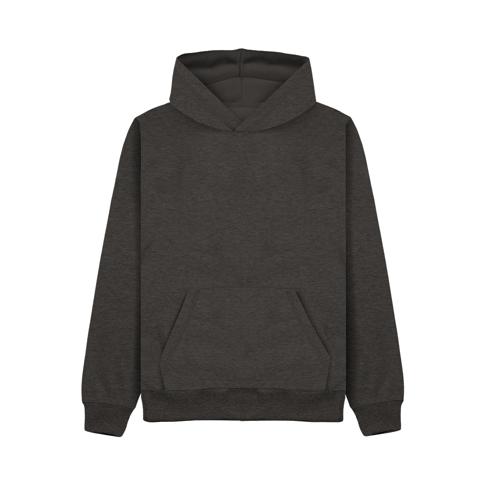 Cotton Ridge CR02K Apollo Kids Comfort Cut Hoodie in Charcoal Melange