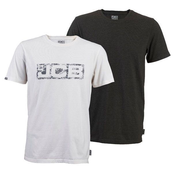 JCB Workwear Essential Twin Pack T-Shirts, main product image