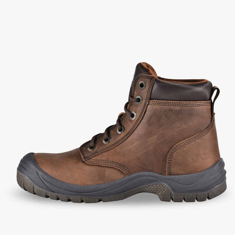 Safety Jogger Dakar S3 Leather Brown side view