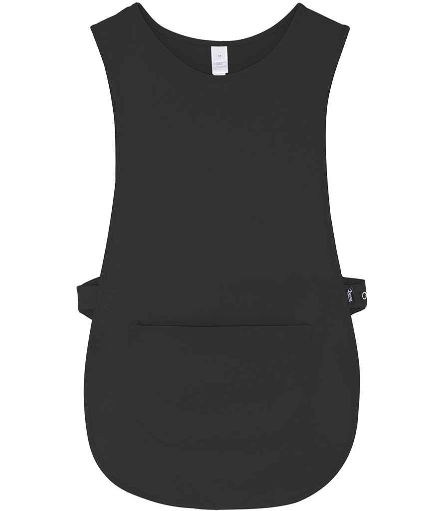 Dennys Tabard with Pocket in Black, front view