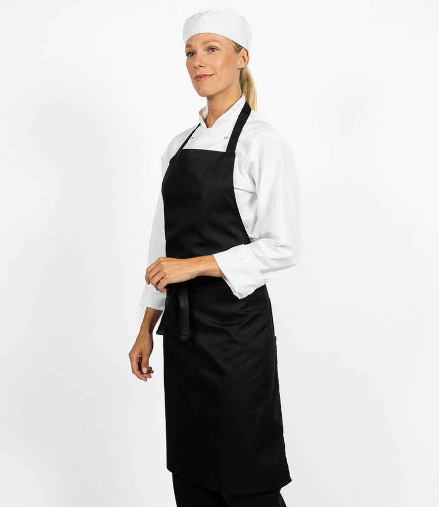 Dennys Low Cost Apron in Black, front view