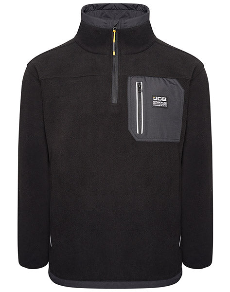 JCB Workwear Trade Heavyweight 1/4 Zip Tech Fleece, main product image