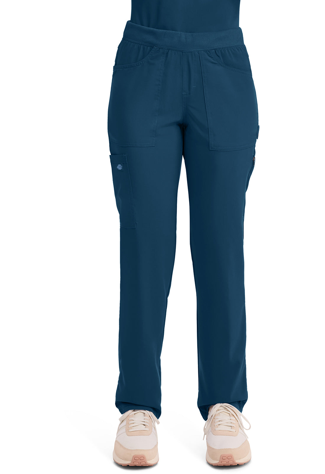 Dickies DKE135 Mid Rise Tapered Leg Pull-on Pant - Caribbean Blue (front)