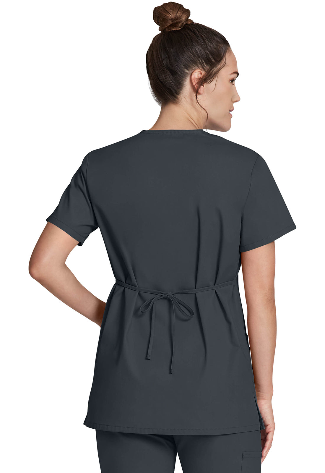 Dickies DKE632 Mock Wrap Tunic - Pewter (back)
