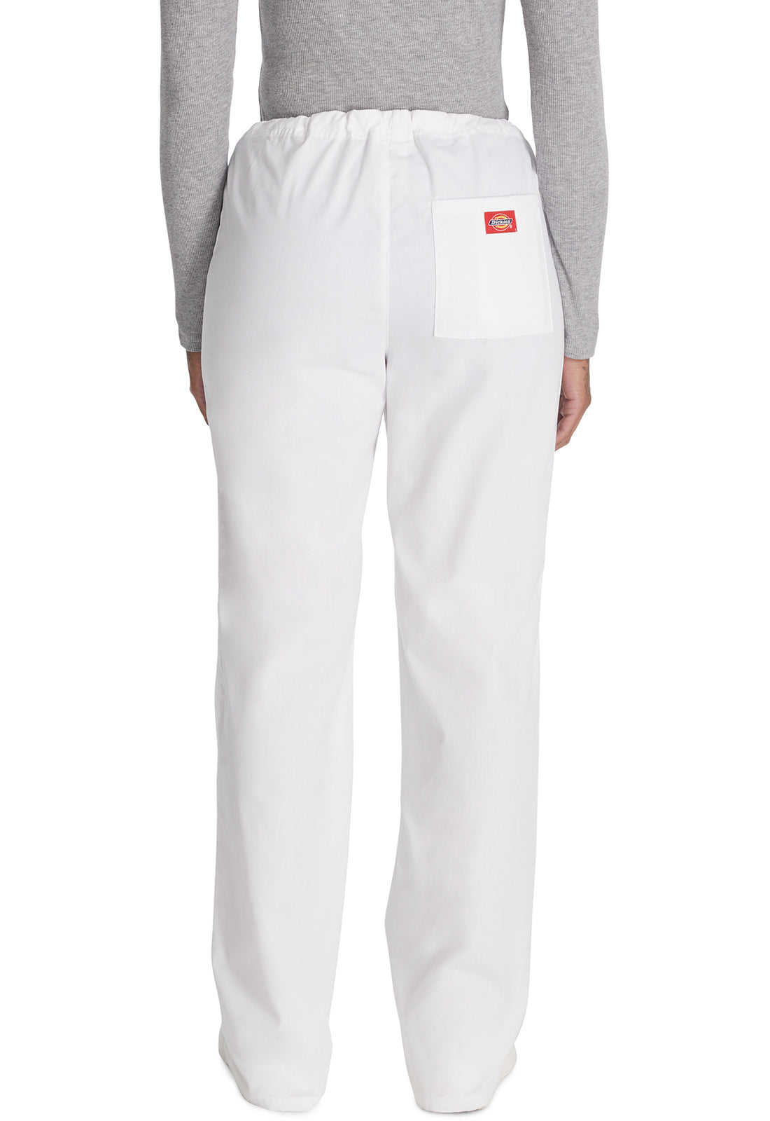 Dickies DKE83006 Unisex Drawstring Pant - White (back)